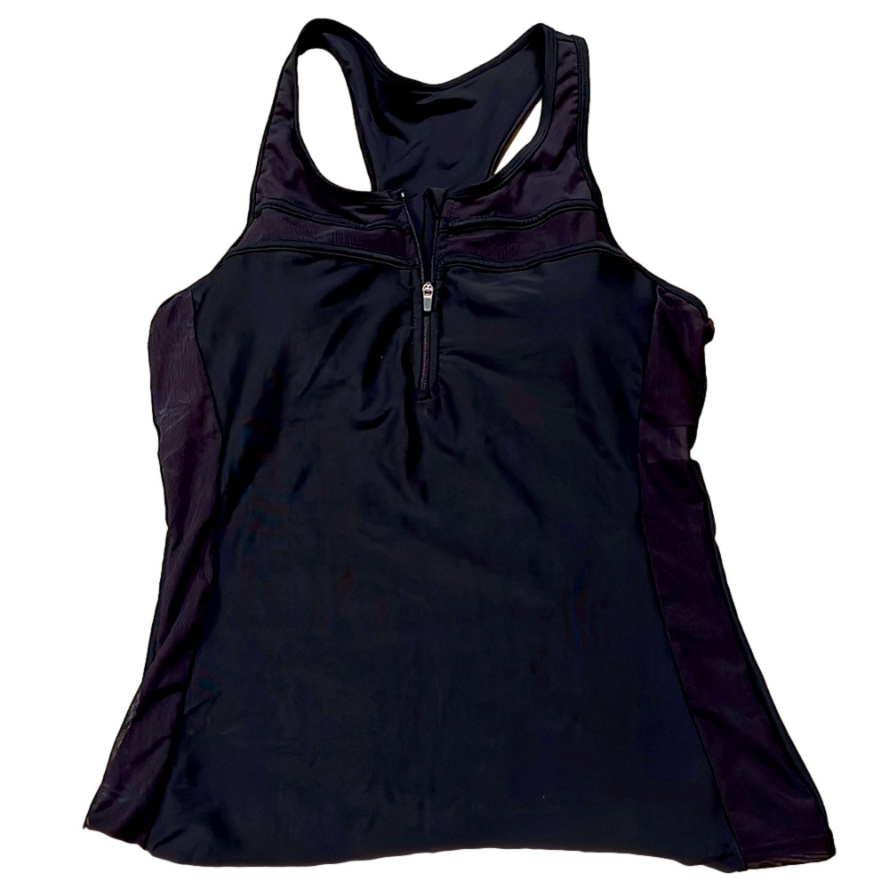 Black Racerback swim top Size medium